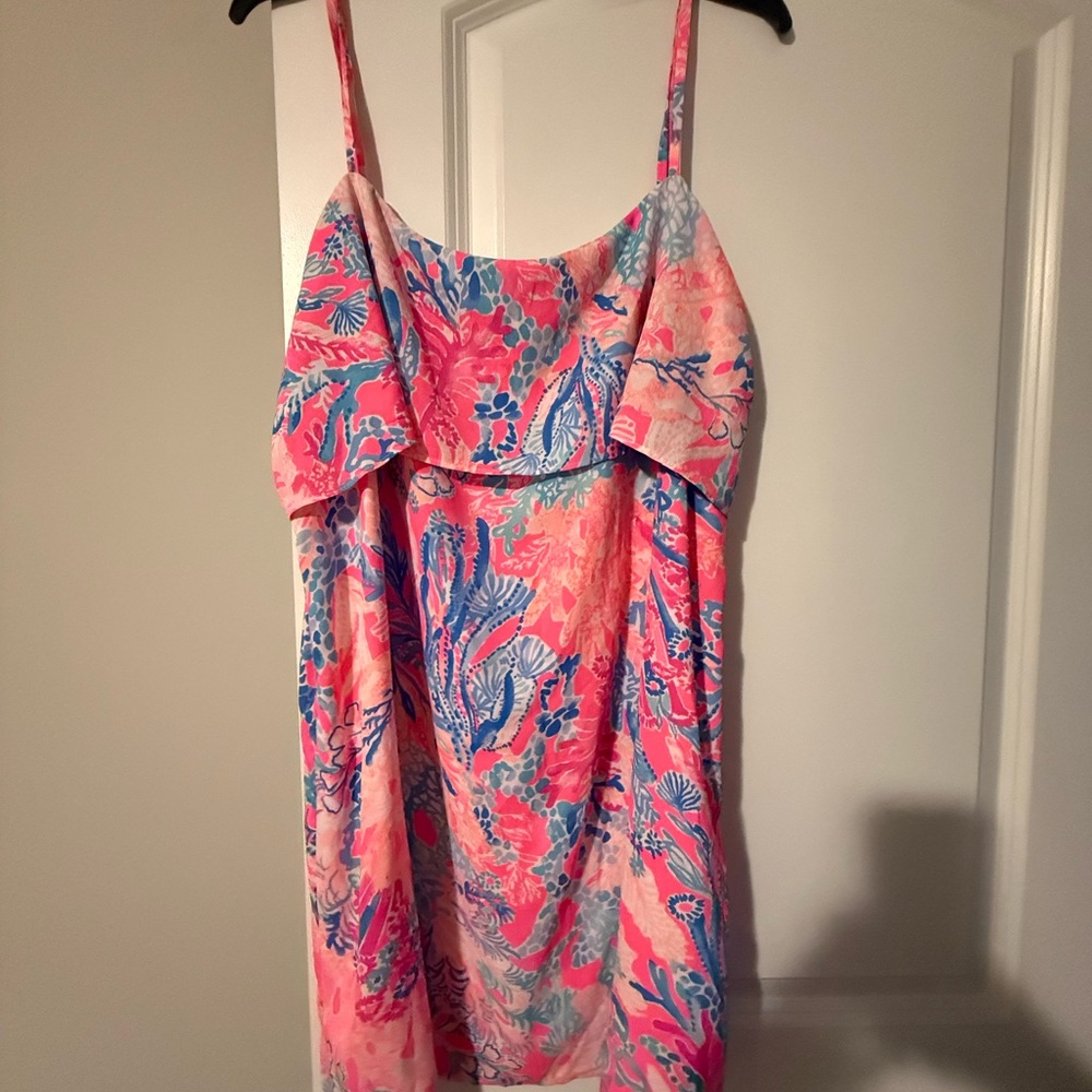 Lilly Pulitzer Pink and Blue Mini Dress